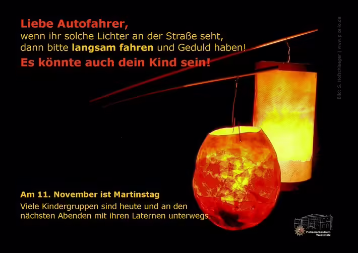 Achtung, Laternenläufer! So schützt die Polizei kleine Lichter im Dunkel